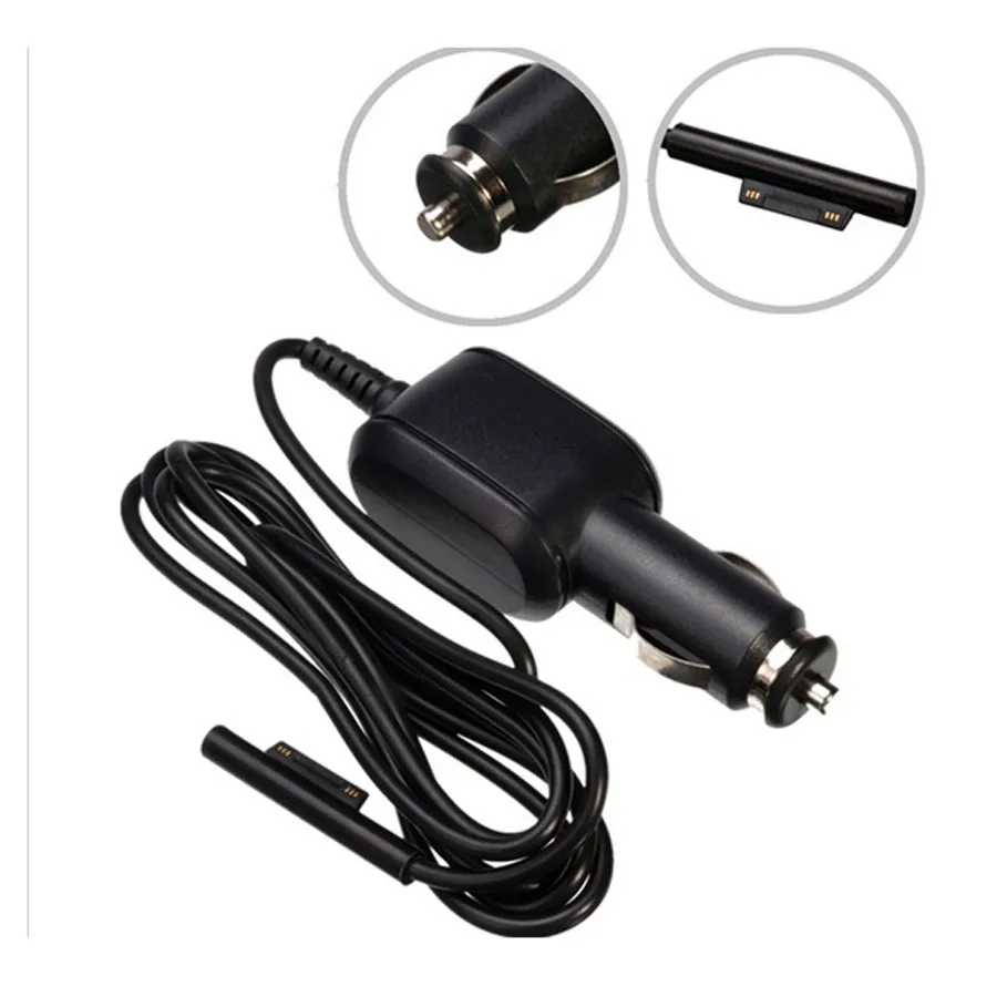 Microsoft Surface Pro 3/4/5/6/7 Car Power Supply Adapter 12V 2.58A 15V 3AタブレットPC充電器のためのカー充電器