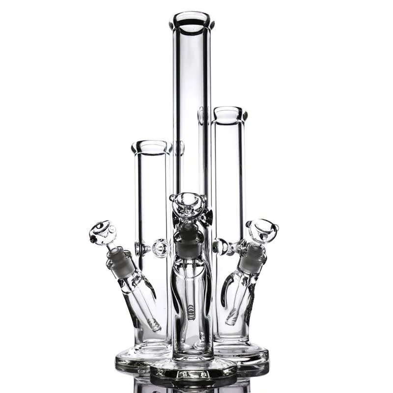 9mm Thick gerades Rohr 18 14 12 Zoll mit großen Wasserrohr bongs Elefanten Joint Super Heavy Bong dab rig