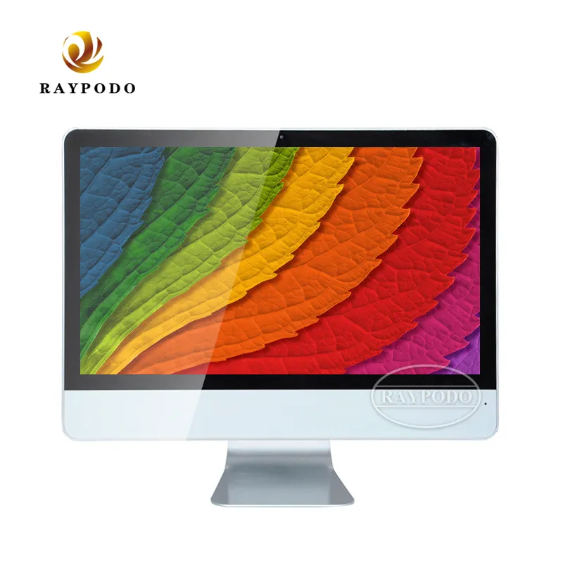 RayPodo 27 tum Intel i3 i5 i7 Allt i en PC-dator med 4G + 120GB SSD-minne med silverfärg