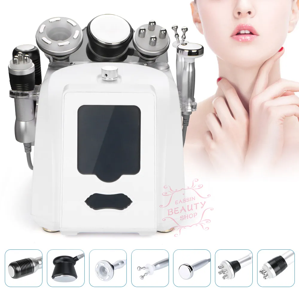 Ultrasonic Facial Skin Clean Body Slimming Massager Vacuum RF Ansiktslyftning Kavitation och RF-maskin för BIO Microcurrent Skin Care Device