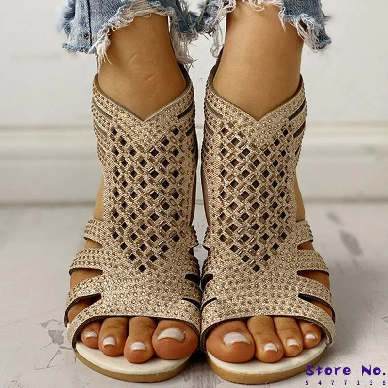 النساء الأحذية الصنادل الصيف الأحذية كعب منخفض بو الجلود gladiatorwomen مصمم