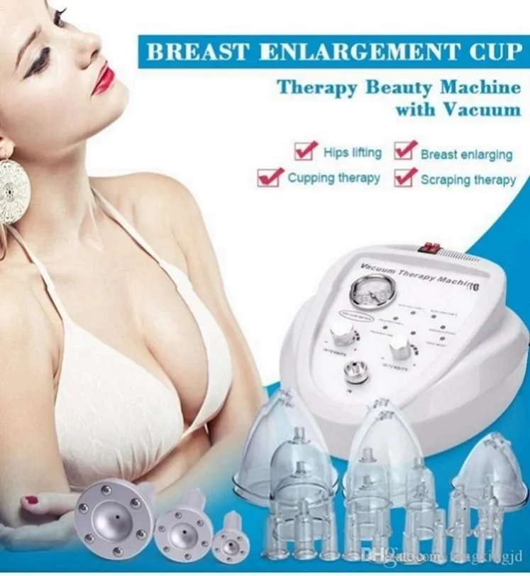 Portable Slim Equipment The Popular Vacuum Therapy Machine Desktop Breast Cup Enhancement Massage Sucking Cupping Nursing Breast Enhancer Instrument