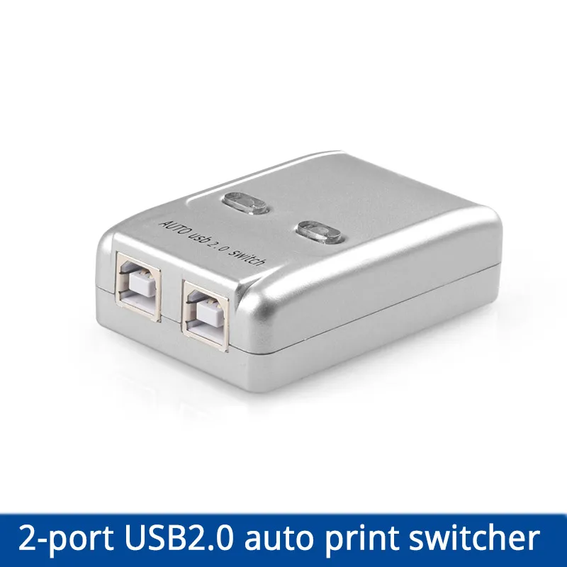 USB2.0 Auto Selector Switch Printer 2 Port Flash Driver Mouse Sharing