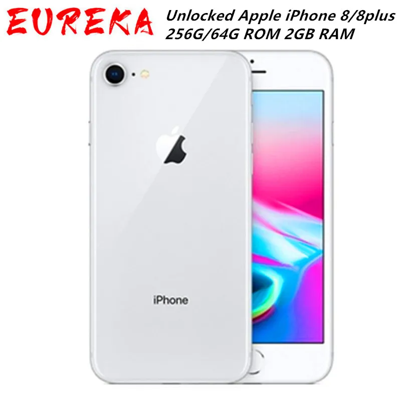 Reacondicionado Desbloqueado Apple iPhone 8/8p LTE Teléfono móvil 256G/64G ROM 2GB RAM Hexa Core 12.0MP 5.5" iOS