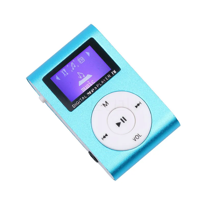 Lecteur MP3 avec Bluetooth 5.0, lecteur de musique avec carte 32gb tf, fm,  écouteurs, lecteur de musique hifi portable (bleu)