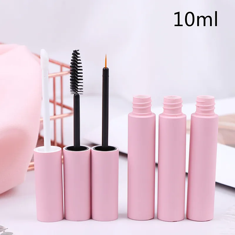 Tubi per lucidalabbra rosa da 10 ml Flacone vuoto per balsamo per labbra Eyeliner Mascara Contenitore per imballaggio cosmetico 3 stili