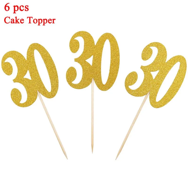 Numero 30 Foil Palloncini 30 ° Buon Compleanno 30 Anni Uomo Donna  Decorazione Feste Trenta Accessori Anniversario Black Gold Da 10,48 €