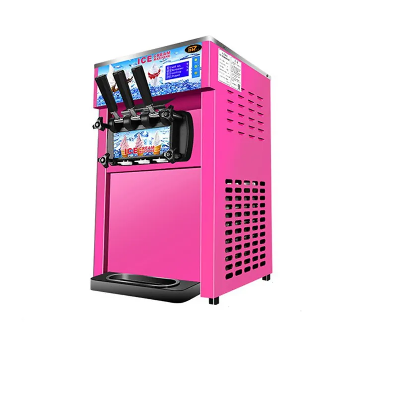 Machine à crème glacée de vente directe d'usine Machine de fabrication de crème glacée à trois saveurs en acier inoxydable commerciale 110 V/220 V