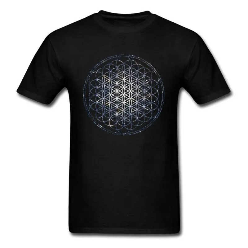 2020 marke T-shirt Männer Mandala T Shirts Blume Des Lebens Heiligen Geometrie Tops Tees Baumwolle Grafik T-shirt Star Cluster Chic kleidung