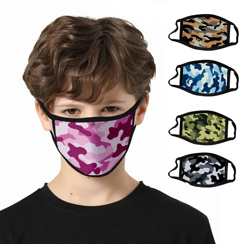 DHL 2020 masques de camouflage 3D respirateur anti-poussière masque facial masques respirants transfrontaliers masque de gaze de coton lavable