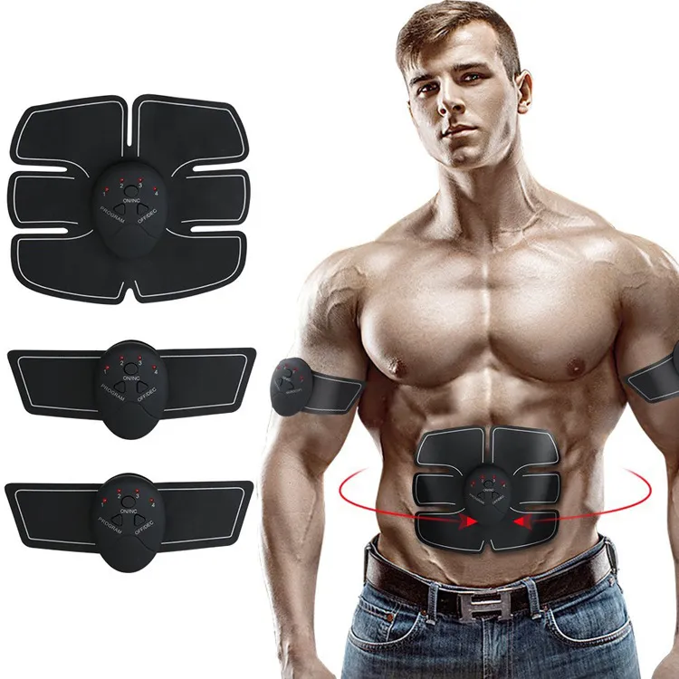 EMS Wireless Muscle Stimulator Smart Fitness Abdominal Training Device Electric Slimming Belt Stickers Body Slimming Belt Unisex 5 pcs DHL