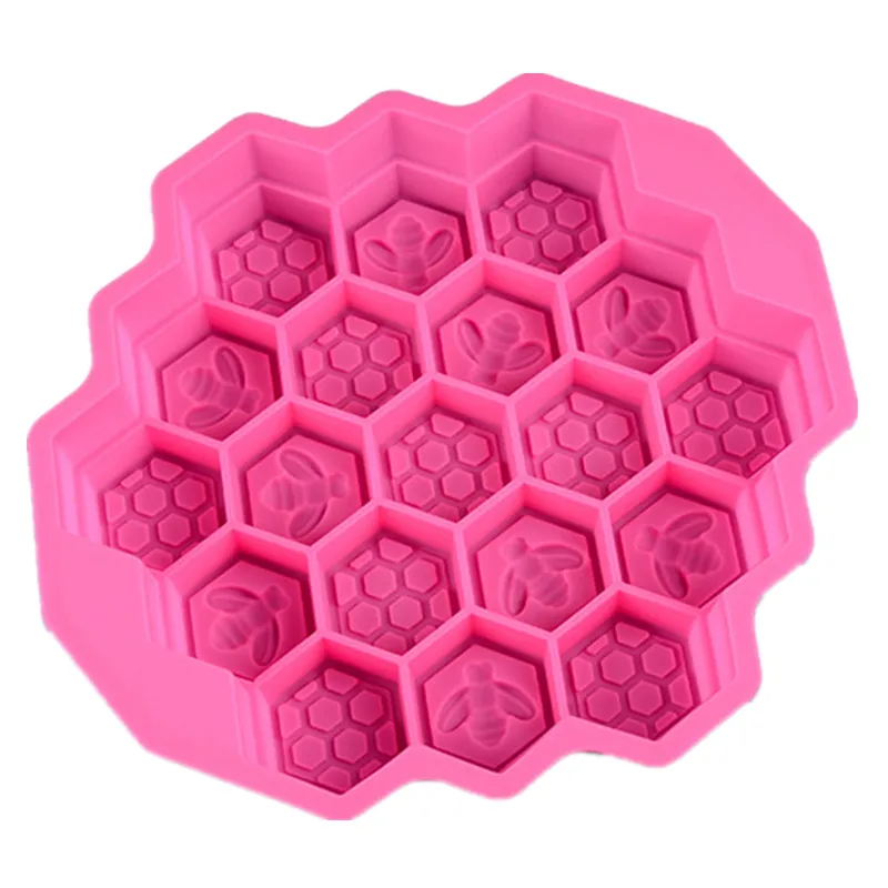 Julklapp 9 tums Bee Honeycomb Cake Mold Choklad Pizza Bakbricka Silikon Bakning Kaka Mögel Bakeware Cake Pannor