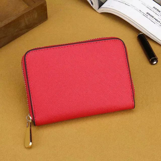 2020 Wholesale lady long Short wallet multicolor coin purse Card holder original women classic zipper pocke 0011