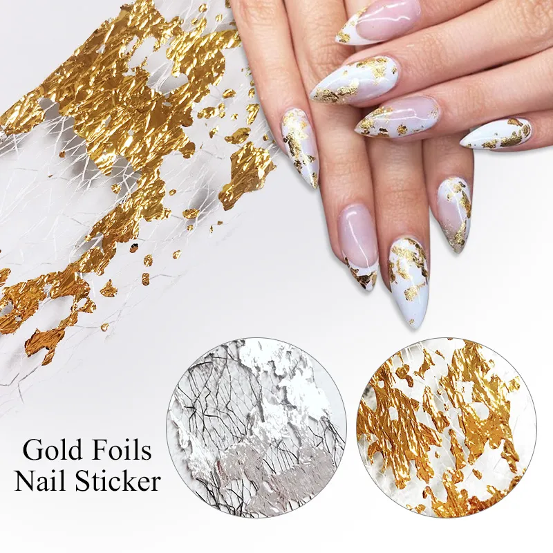 Foil flakes inspire | Goldfolie, Nägel, Etsy