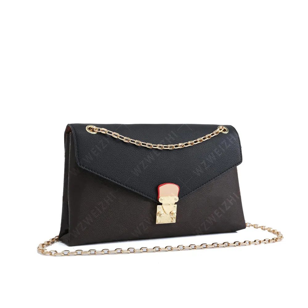 새로운 패션 여성의 체인 어깨 가방 메신저 가방 핸드백 고품질 가죽 가방 지갑 크로스 바디 가방 클러치 가방 토트 5 색