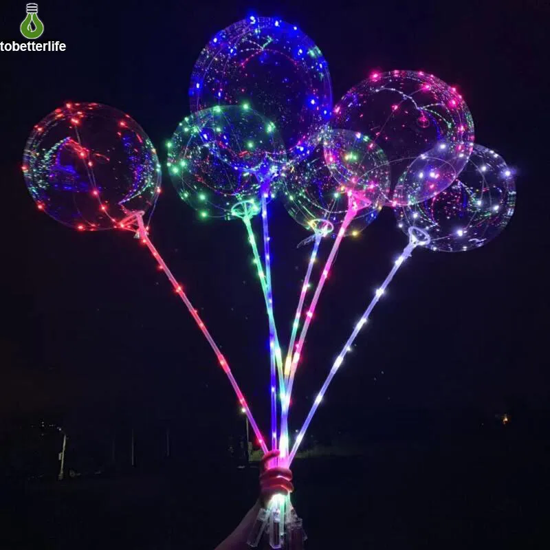 Led Rope Balloons Transparent LED Balloon Lights For Parties 70cm... From Tobetterlife ...
