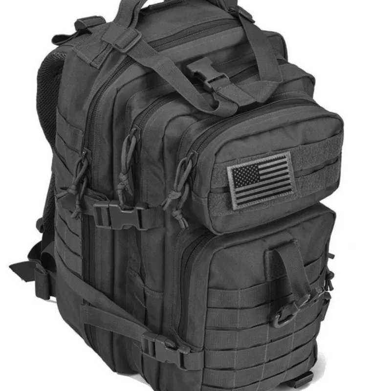 New-34L Tactical Assault Pack Backpack Army Molle Waterproof Bug Out Bag Small Rucksack for Outdoor Hiking Camping Hunting