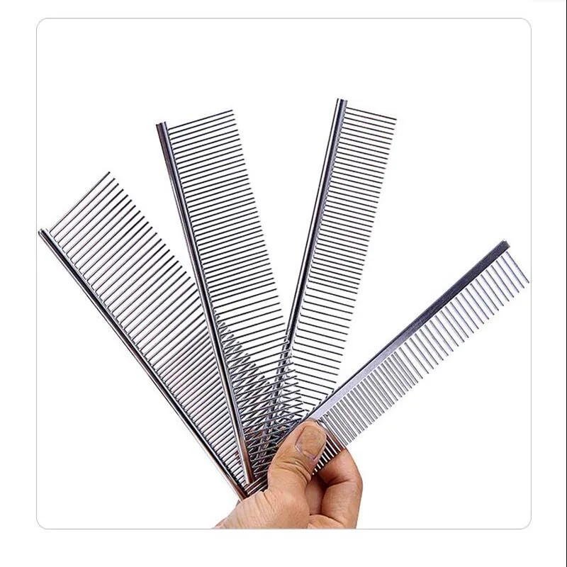 PetPals Double Row Teeth Comb 19x3cm Stainless Steel Grooming Tool For