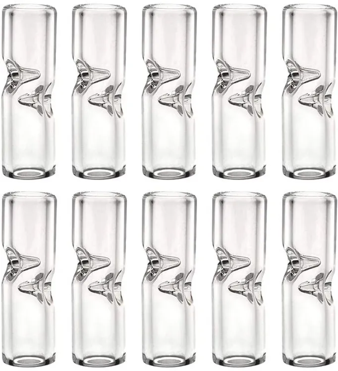 Glass Filter Tips For Smoking Pipes Round & Flat Mouth 9mm, 10mm