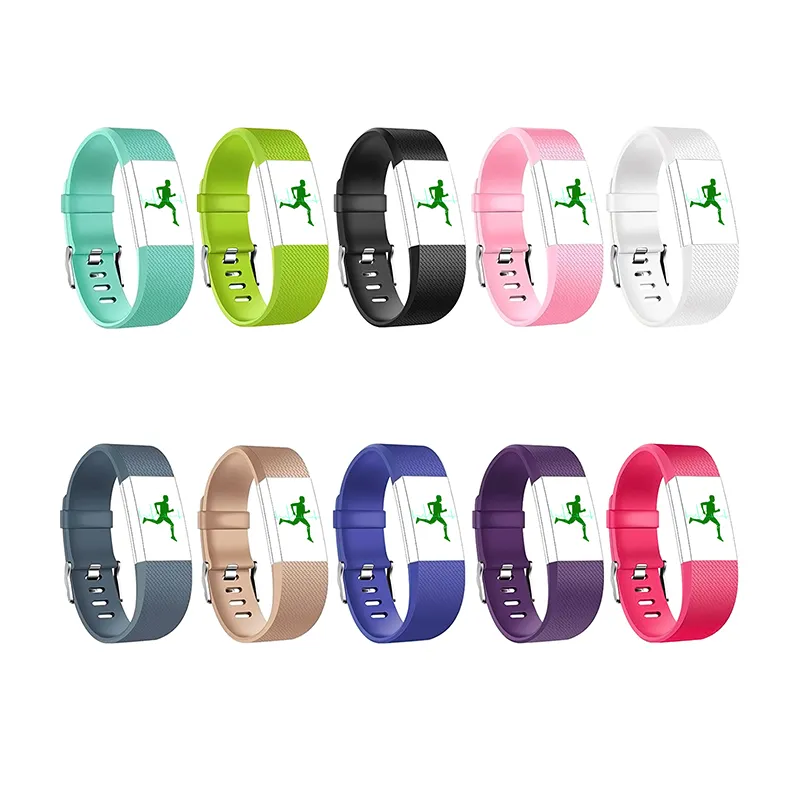 Langlebige Smart-Armband-Ersatzteile für Fitbit Charge 2, Armband für Fitbit Charge2 Flex, Armbandmuster, Lederarmband