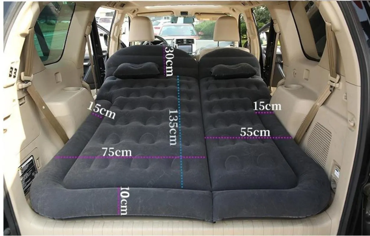 Nuevo colchón inflable de aire para coche, cama para dormir, descanso para  coche, SUV, cama de viaje, diseño de protección infantil, multifuncional