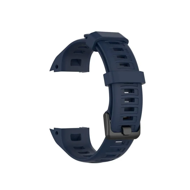 Bracelet en silicone respirant pour Garmin Instinct Bracelet de  remplacement à boucle en acier noir Bracelet de montre intelligent Sports
