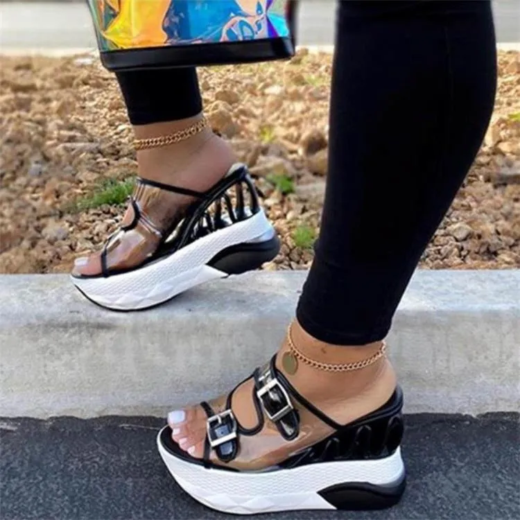 Summer Sandals Women 2020 Womens Platform Sandals Wedges Shoes Clear Sandles Women Slippers Sandels For Female Sandalias