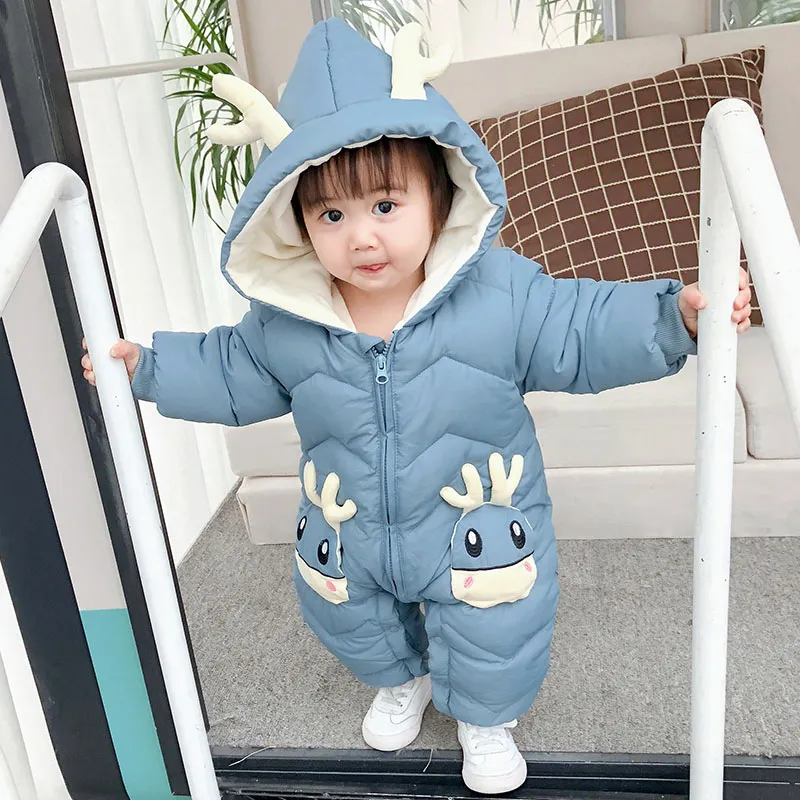 2020 Ropa Para Bebés Recién Nacidos Del Bebé Invierno Del Snowsuit Más La Capa De Terciopelo Grueso De Los Bebés Del Mono Recién Nacido 0 2 Años Mameluco Niñas Trajes De Niño De € | DHgate