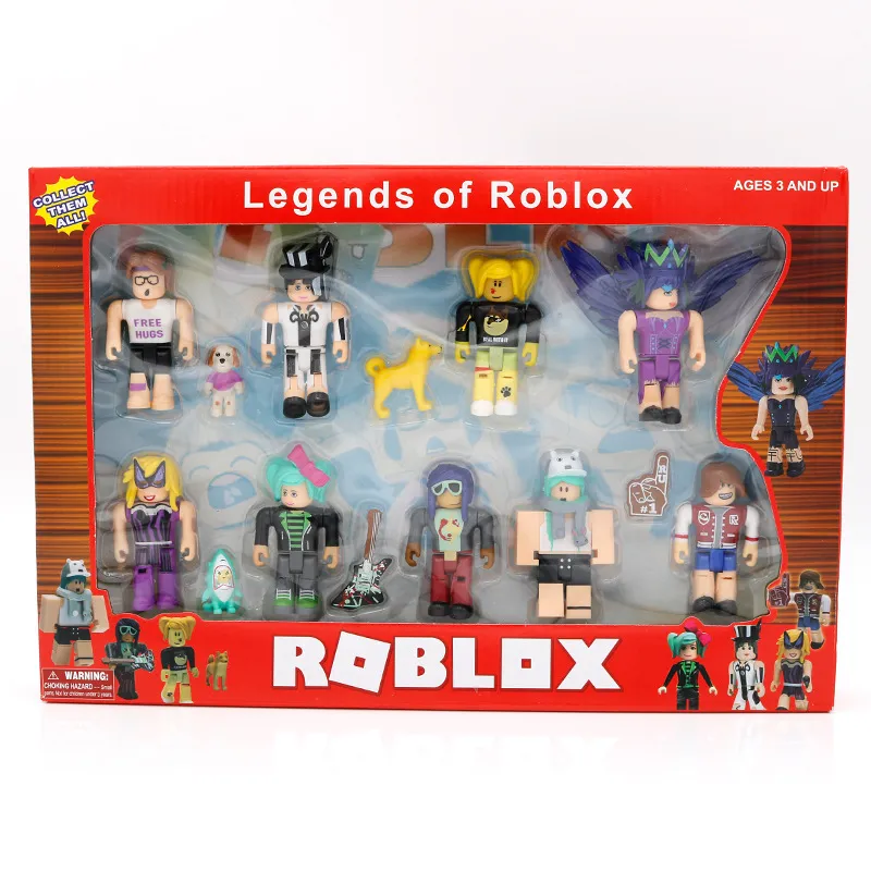 Hot selling Roblox Jogo Ao redor Boneca Boneca Boneca Boneca Grande Coleção  Virtual World Children Montado Brinquedo Bloco de Construção