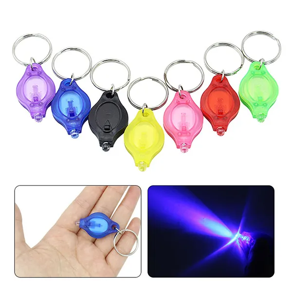 Mini Torch Key Chain Pierścień PK Brelok Białe Światła LED, Światło LED UV, Żarówki LED, Ton II Foton 2 Micro Light Brel-Latarka