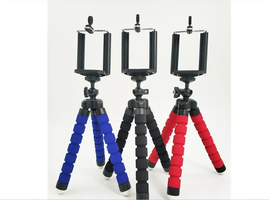 Cep telefonu Kamera Evrensel Mini Tripod 75" Rotasyon ile Mobil Telefon Tutucu için klip ile Masaüstü Kol Sabitleyici Tripod Tutucu