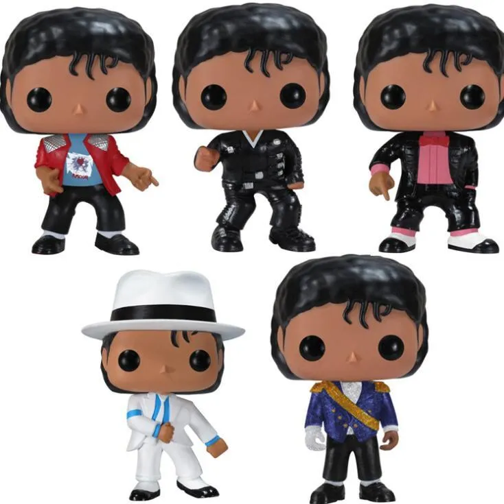 Funko POP BEAT IT 23# MICHAEL JACKSON BILLIE JEAN 22# BAD 25# SMOOTH  CRIMINAL 24# Toys PVC Action Figure Collection Model Toys