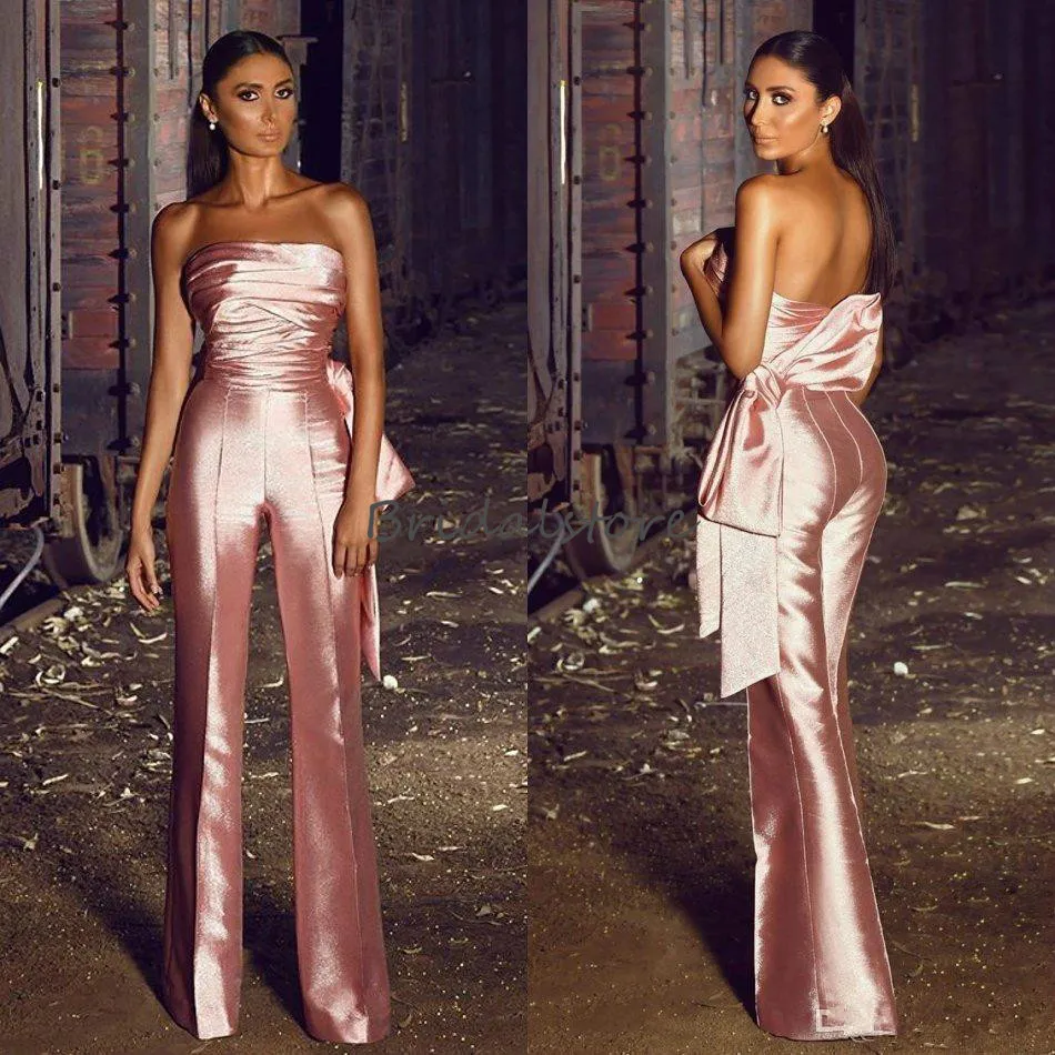 Pink deals satin jumpsuit