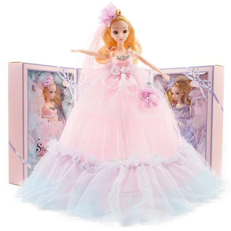 Vestido de casamento artesanal para boneca Barbie, roupas, roupas, vestido  branco, 1:6 bonecas acessórios, brinquedos