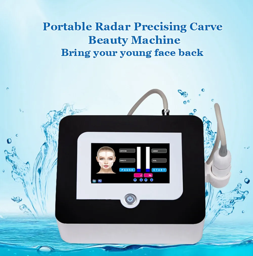 Draagbare Professionele Hoge Intensiteit Gerichte ultrasone Radar Vmax HIFU Machine Gezicht Lift Lichaam Afslanken Anti Aging Rimpel verwijderen