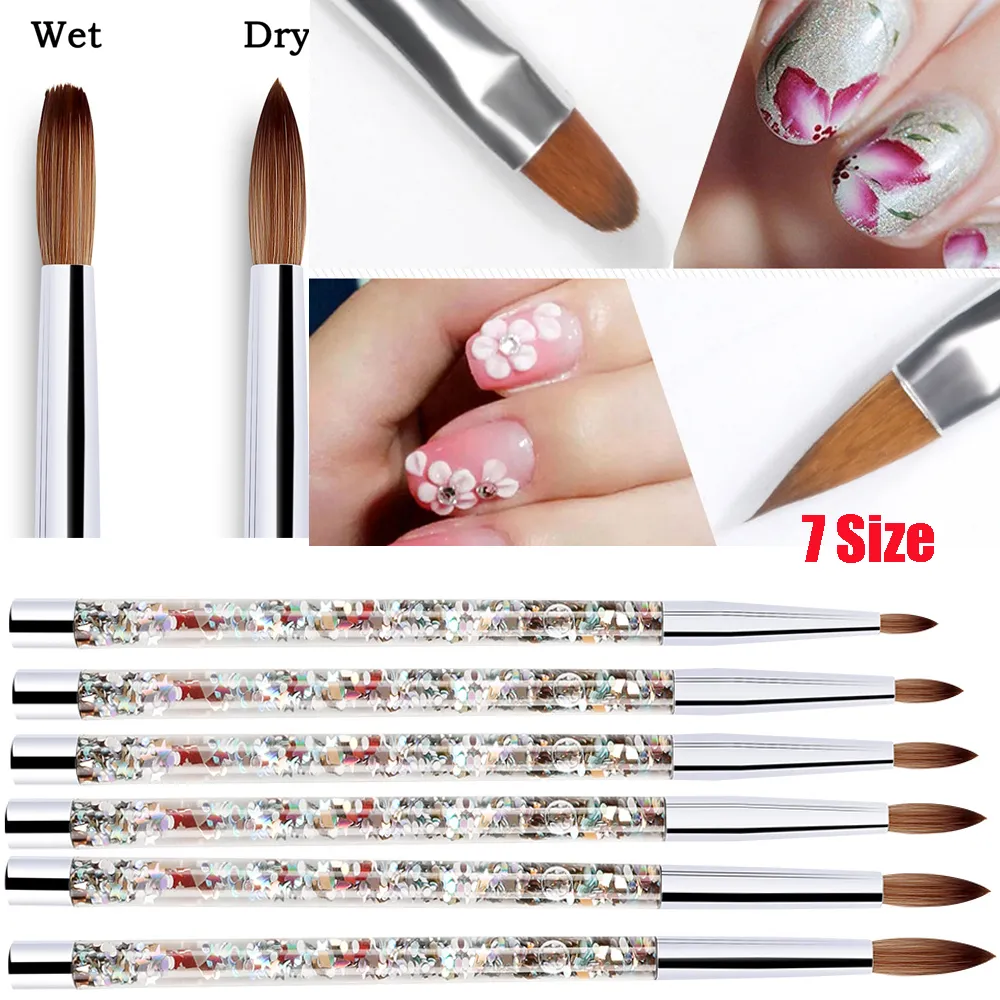 15pcs Nail Acrylic Brush Nail Art Painting Dotting Design Professional  Drawing Lines Apply Daub Gel Manicure