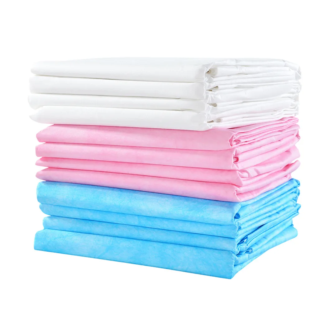 180*80cm Disposable Bed Couch Pad Cover Plastic Massage SPA Salon Table Sheet 3 colors for option