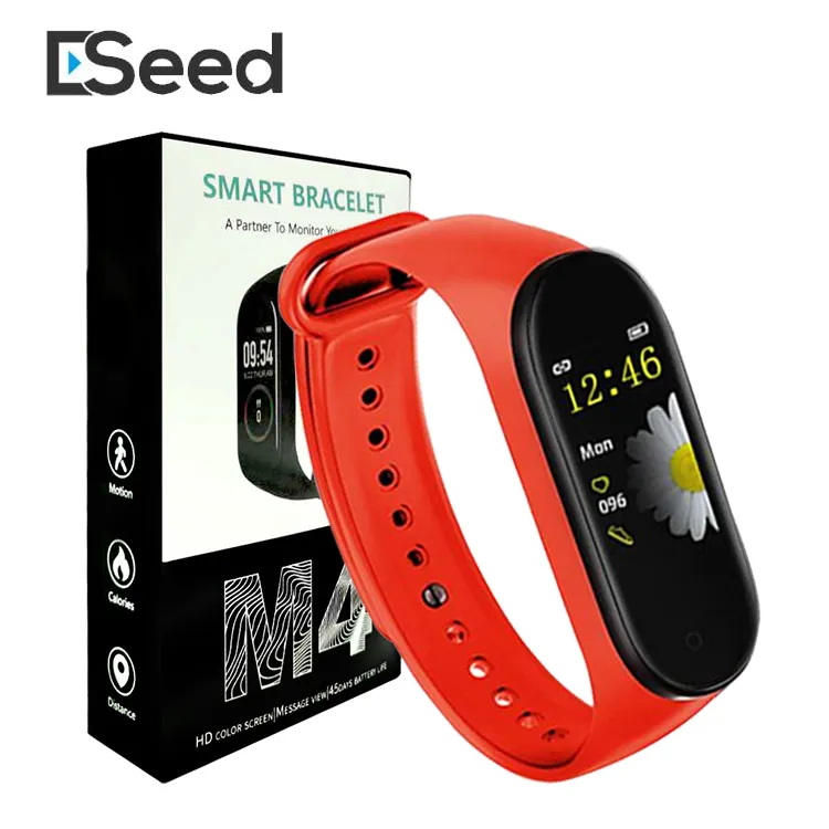 M4 Smart Band Fitness Tracker Horloge Sport Armband Hartslag Smart Watch 0.96 Inch Smartband Monitor Health Polsband PK MI 4 M3