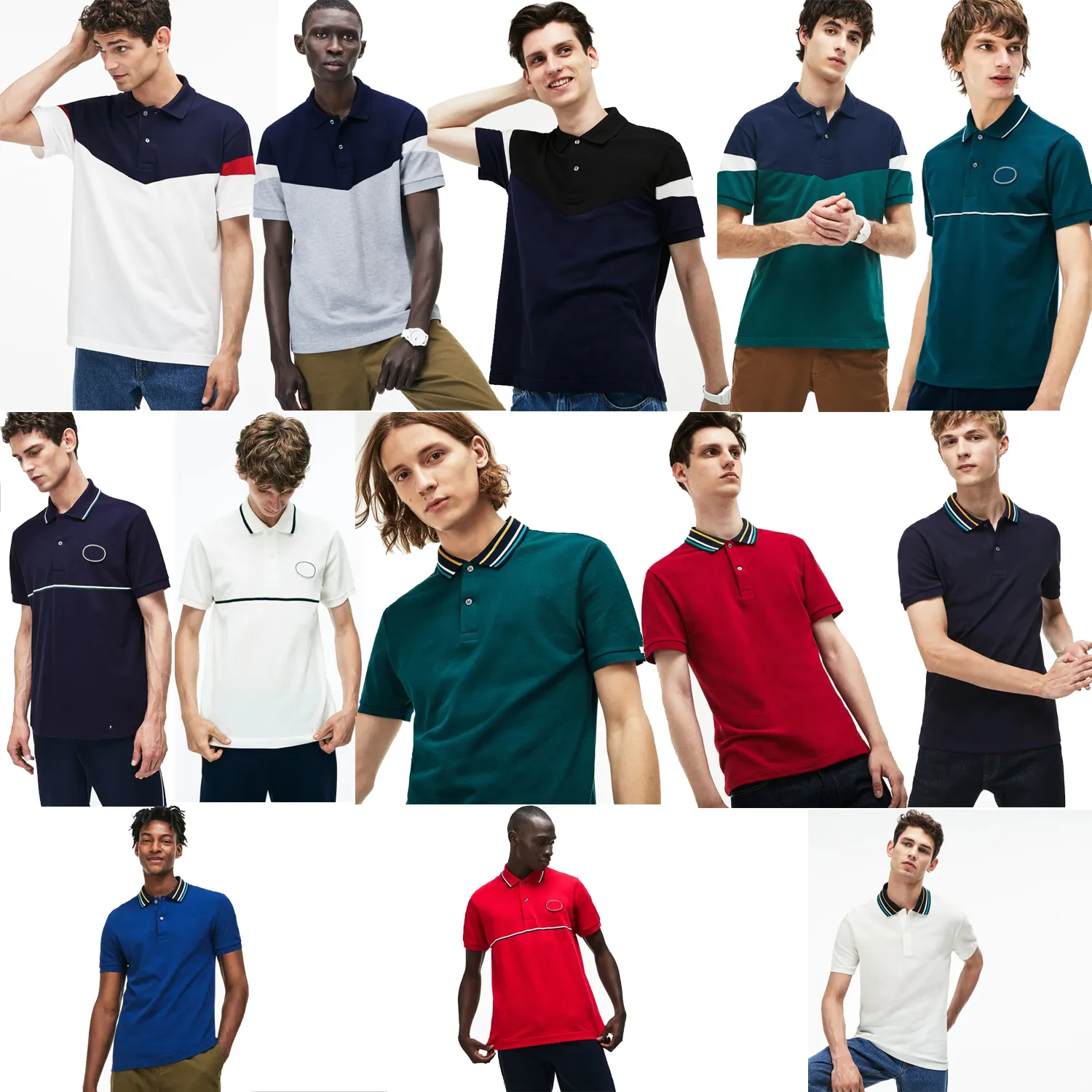 Krokodil-Poloshirt für Herren, Designer-Poloshirts aus 100 % Baumwolle, französische Marke, Herrenmode, Sommer-Kurzarm-POLO-Shirts, lässige Poloshirts für Herren