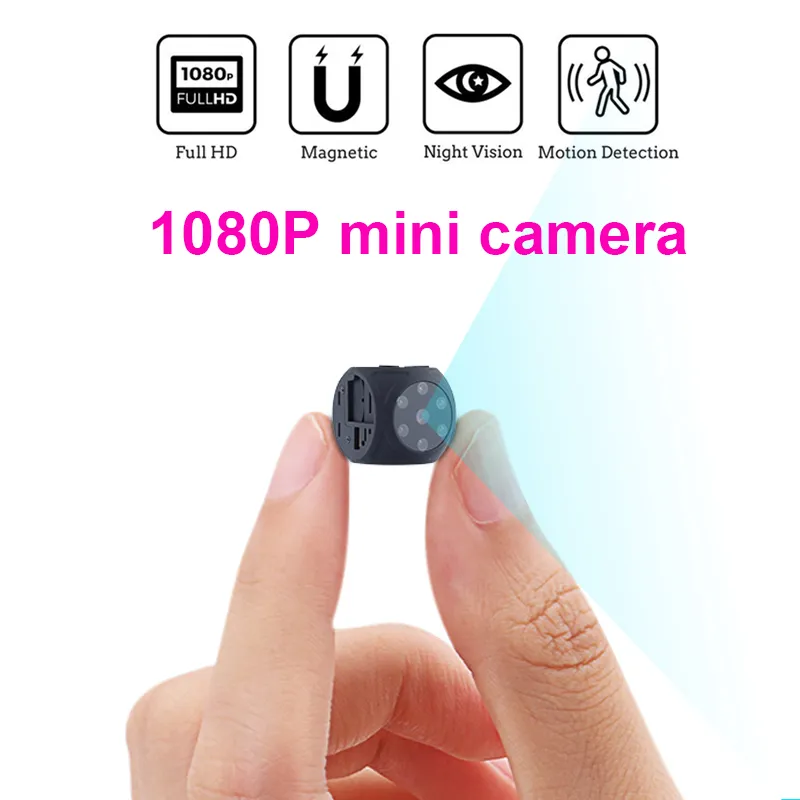 Caméras HD 1080p portables avec vision nocturne et détection de mouvement en intérieur petite caméra de sécurité prise en charge cachée cachée