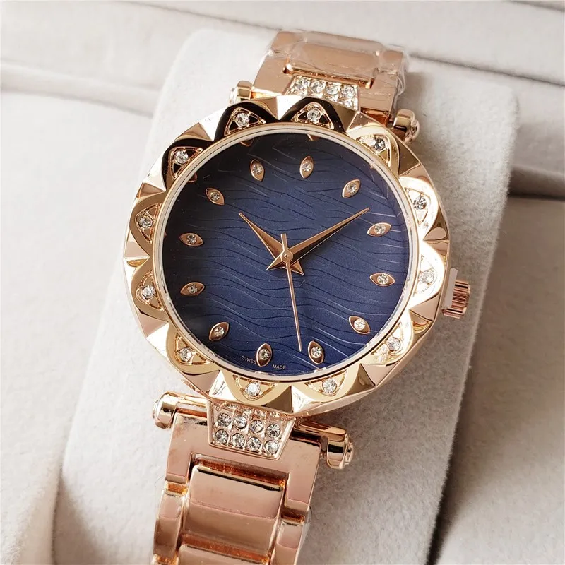 Nowa najwyższej jakości trzy igły luksusowe zegarki męskie 33 mm kwarcowe zegarki designerskie zegarki OMG marka stalowa pasek moda dziewczyna