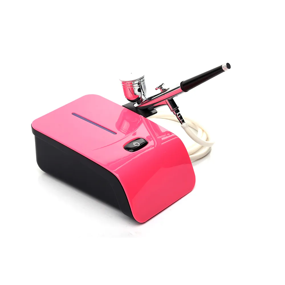 Airbrush Makeup Kit met luchtcompressor DC Air Brush Spray Gun Makeup Gezicht Paint Cake Decorating Akvagrim Makeup Tool