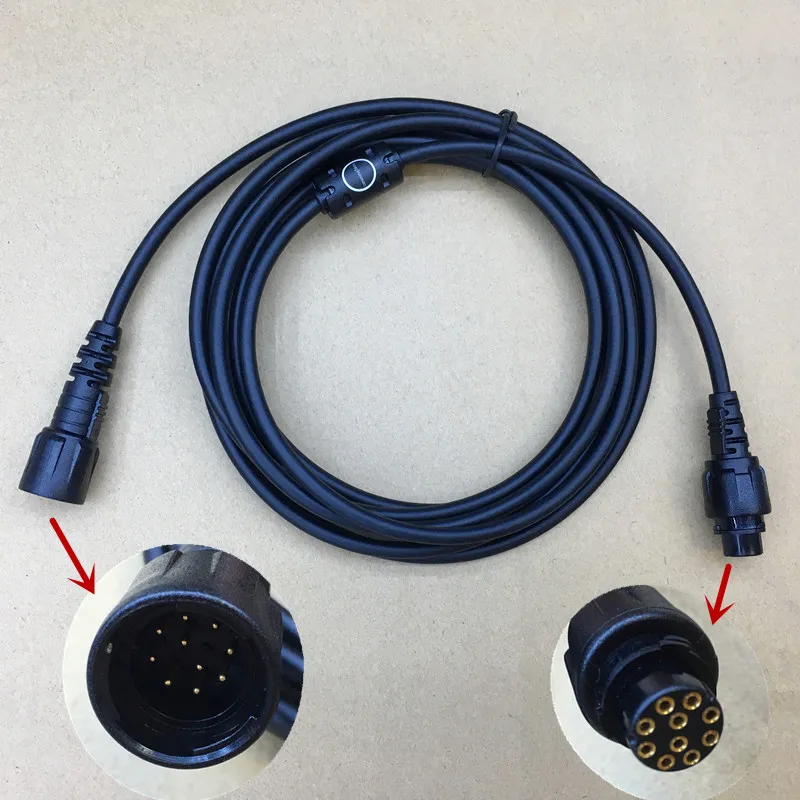 HONGHUISMART MICROPHONE Utök kabel 3M för Hytera MD780 MD650 Digital bilfordon Radio Bra kvalitet