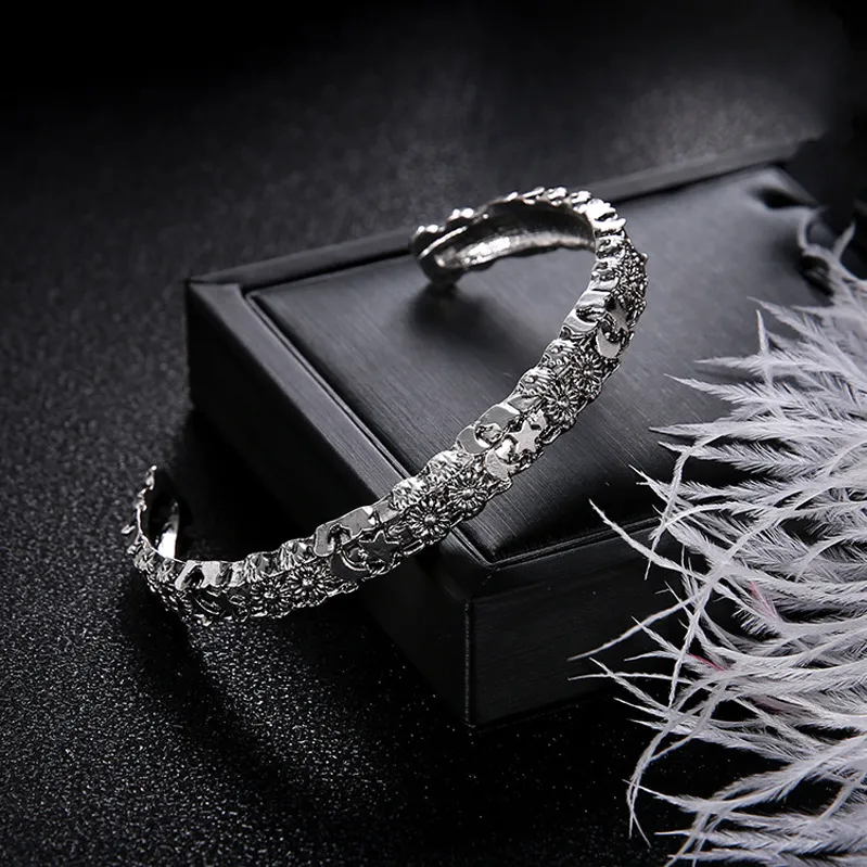 Wholesale Womens DIY Jewelry: Antique 925 Silver Open Of The