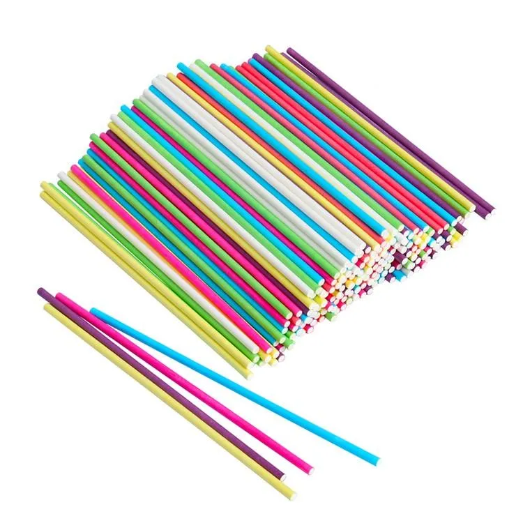 10cm Lollipop Stick Food-Grade Paper Pop Sucker Sticks Cake Pop Sticks For Lollypop Candy Chocolate Sugar PolePaper Pop Sucker Sticks