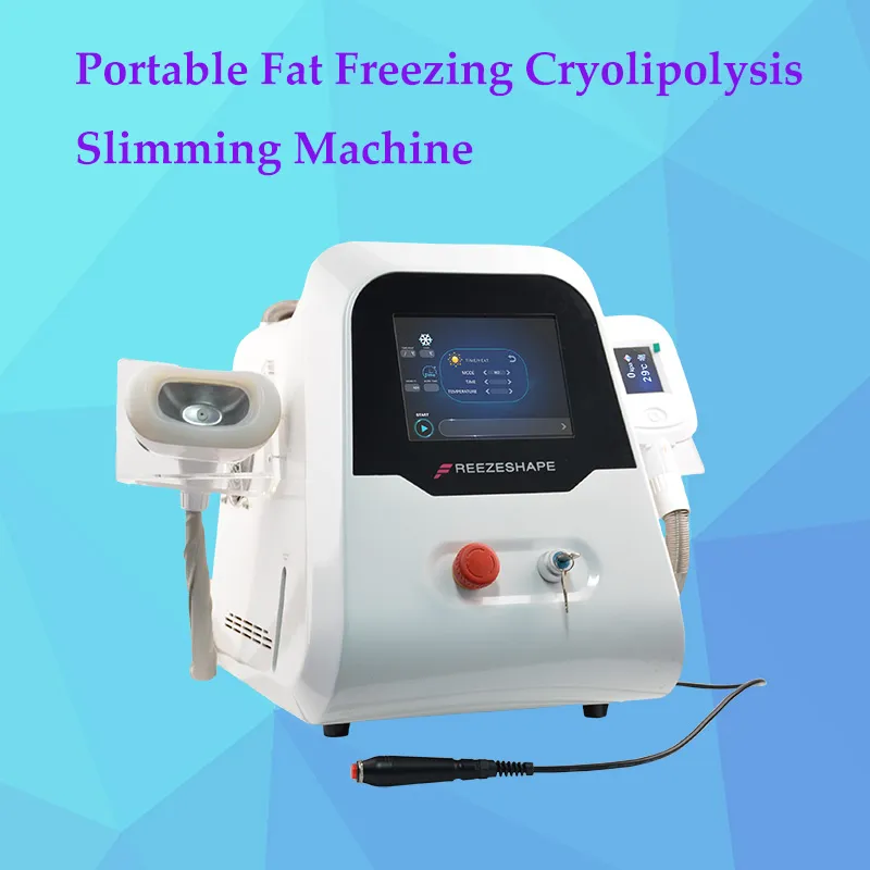 machine à graisse gel de Cryo / coolshaping cryolipolysis membrane de gel de graisse avec des résultats étonnants 2 handleds avec double poignée menton