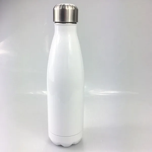 DIY حرارة التسامي 500ML الفولاذ المقاوم للصدأ كولا شكل زجاجة فراغ زجاجة ماء في الهواء الطلق الرياضة السفر القدح متعددة الألوان الشحن المجاني