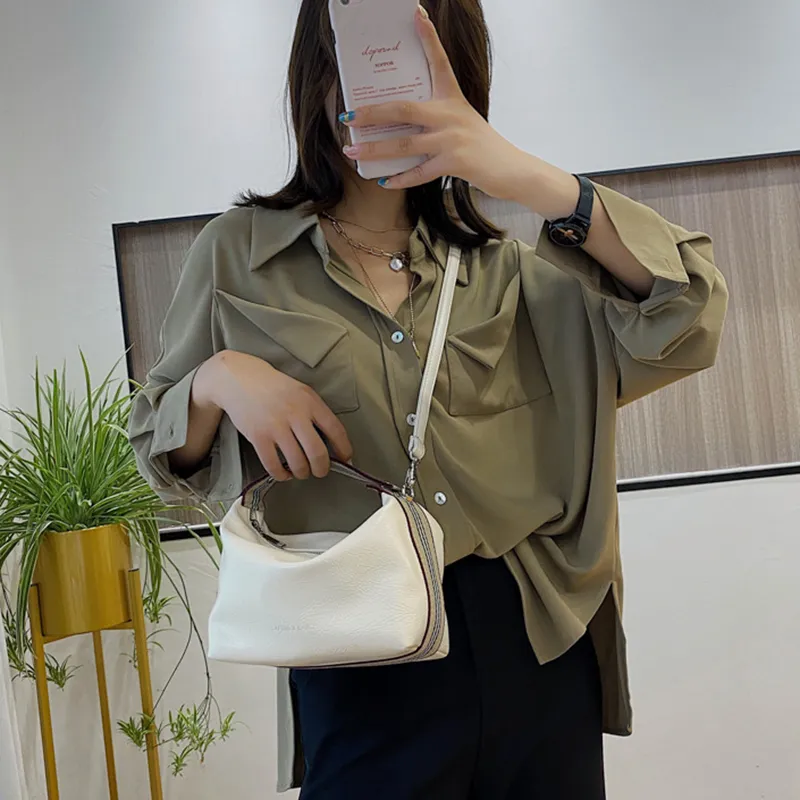 Sac à main en PU blanc pour femmes, petits sacs à main carrés à la mode pour dames, sacs d'été pour filles, nouvelle collection