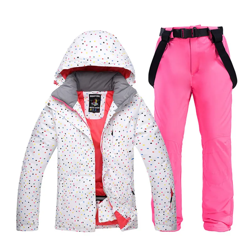 Traje Colorido Femenino De Conjunto Snowboard Para Mujer De Invierno Al Aire Libre Impermeable De Los Deportes De Esquí Pantalones De La Correa + Nieve De 131,97 € | DHgate