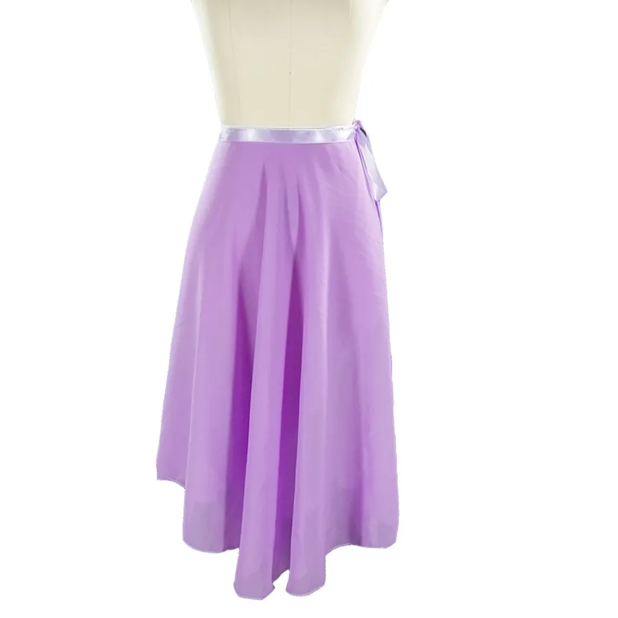 Ballet Dance Skirt lilac Skirt Women Long Chiffon Ballet Skirts Adult Ballroom Dance Skirt Black Burgundy Ballet Waist Tie Dress